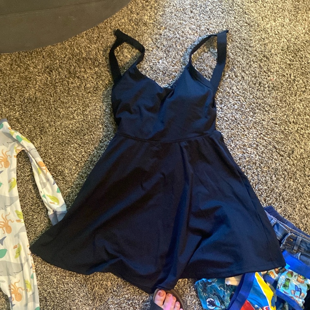 Black athletic dress with the shorts